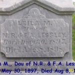 Lessley, Leila M. (Daughter of N. R. & F. A. Lessley)