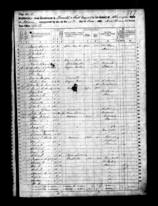 1860 Census Page 1