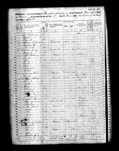 1860 Census Page 2