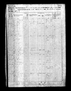 1860 Randolph County Illinois Census – Page 27