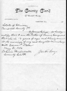 Consent Letter of Edwin F. Wells and Minnie Gouge
